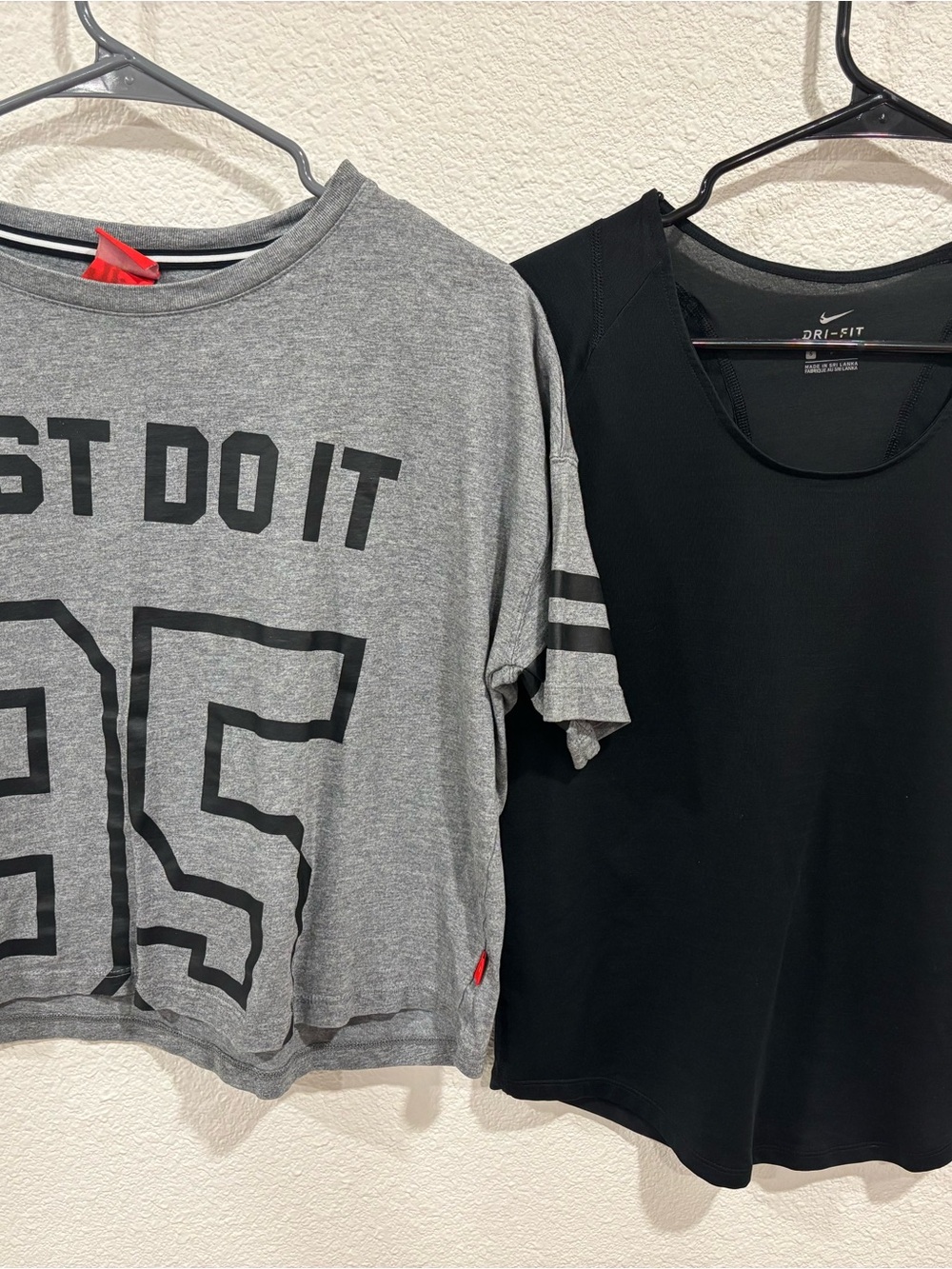Bundle of Women’s Short Sleeve NIKE Tees - Cotton Crop & Dri-Fit Scoop Neck Mesh